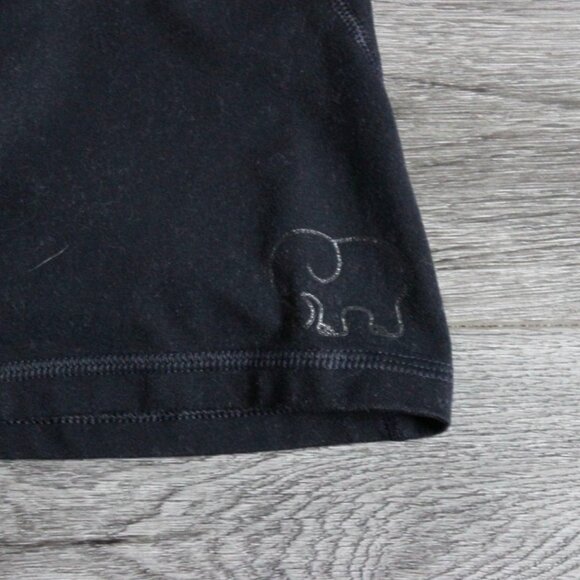 Ivory Ella Womens Bike Shorts w/ Elephant Detail-Black-Small-GUC - Picture 3 of 4
